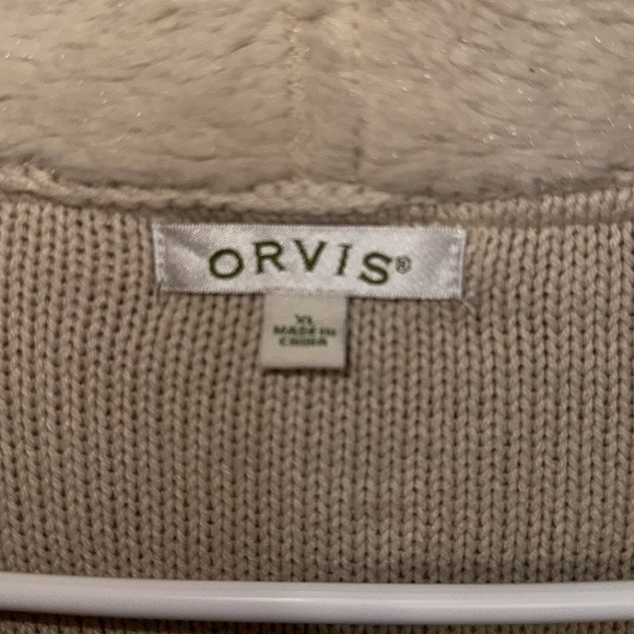 Orvis | Waterfall Faux-Fur & Suede Cardigan - XL. M - Picture 4 of 5